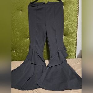Elegant Black Flared Women's Pants